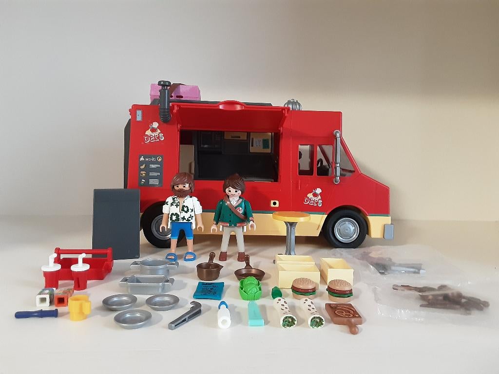 Playmobil foodtruck, Ophalen of Verzenden, Zo goed als nieuw, Complete set