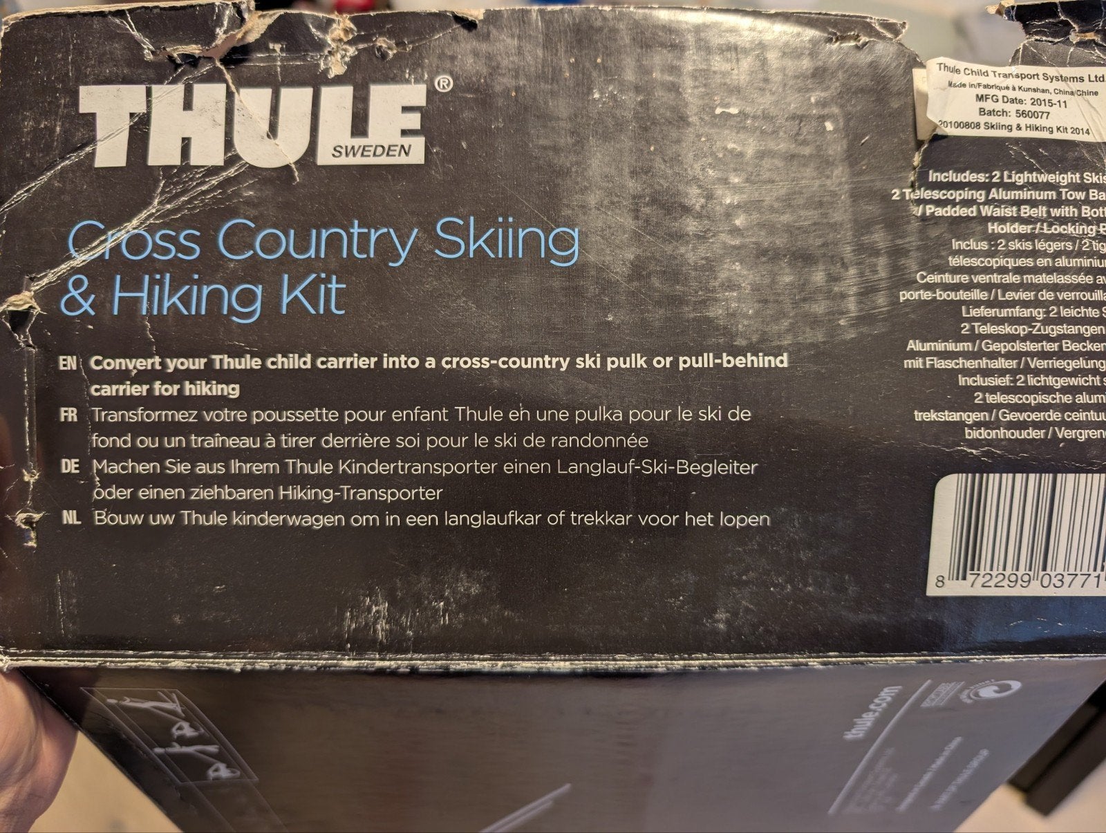 Thule cross country skiing & hiking kit - langlauf, Ophalen