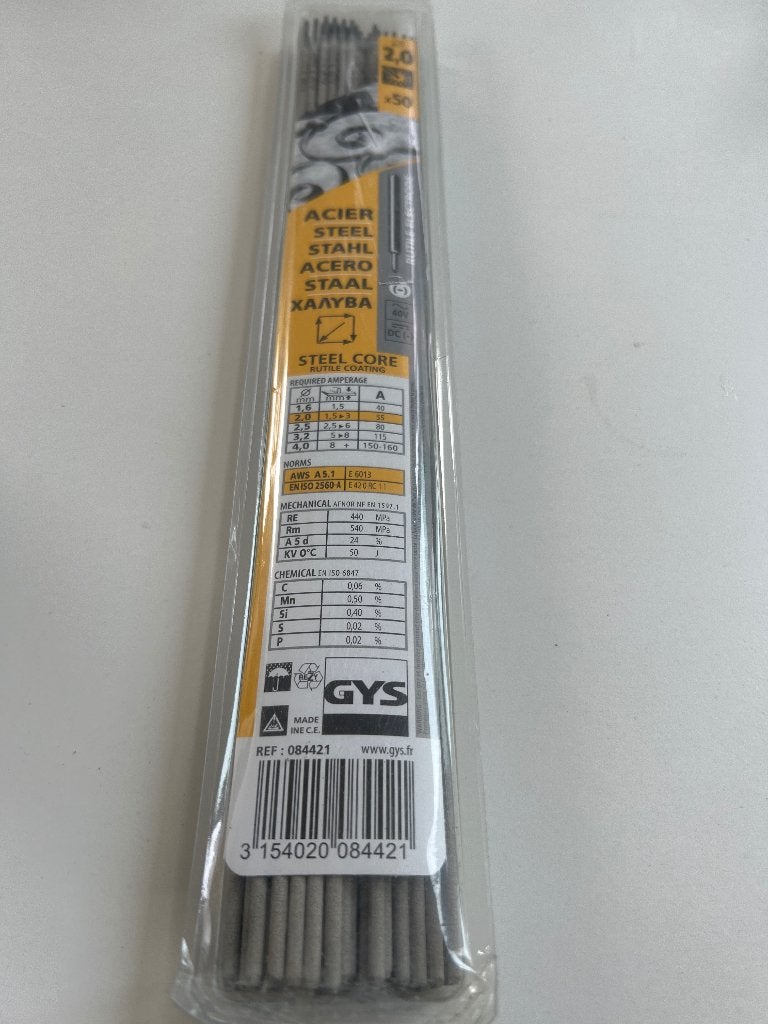 Gys lassen / Rutile elektroden staal, Bricolage & Construction, Outillage | Soudeuses, Enlèvement, Neuf, Électrodes