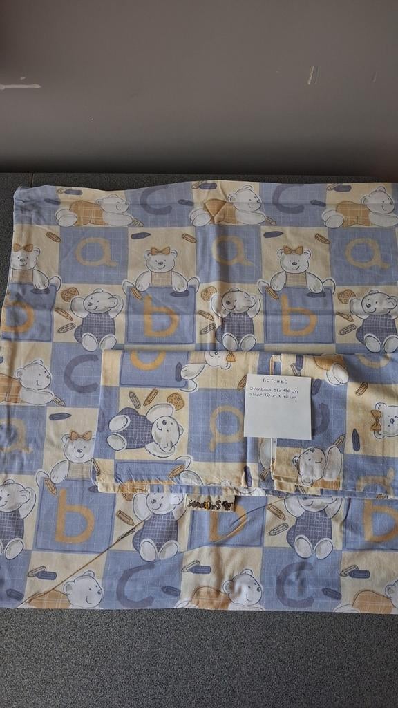 Housse de couette Motches avec taie d'oreiller fine en flane, Enlèvement ou Envoi, Utilisé, Garçon ou Fille, Housse de couette