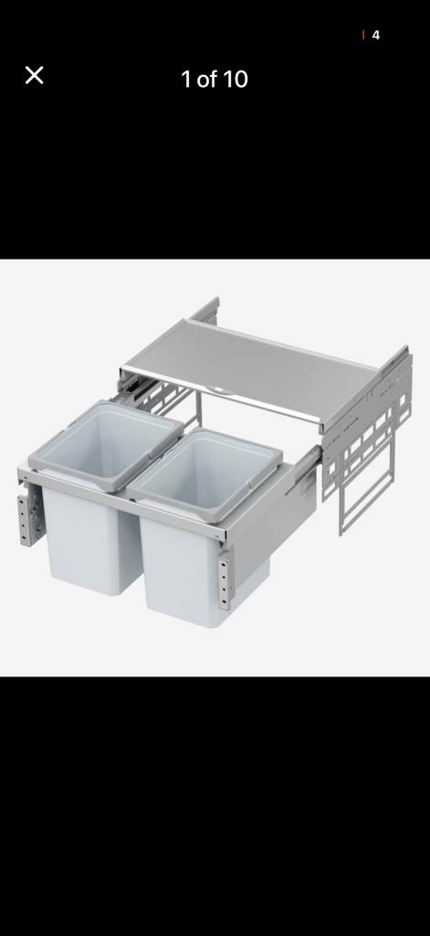 Systemen: 2 vuilnisbakken, binnenkast, keuken, Vauth Sahel, Ophalen, Gebruikt, Kunststof