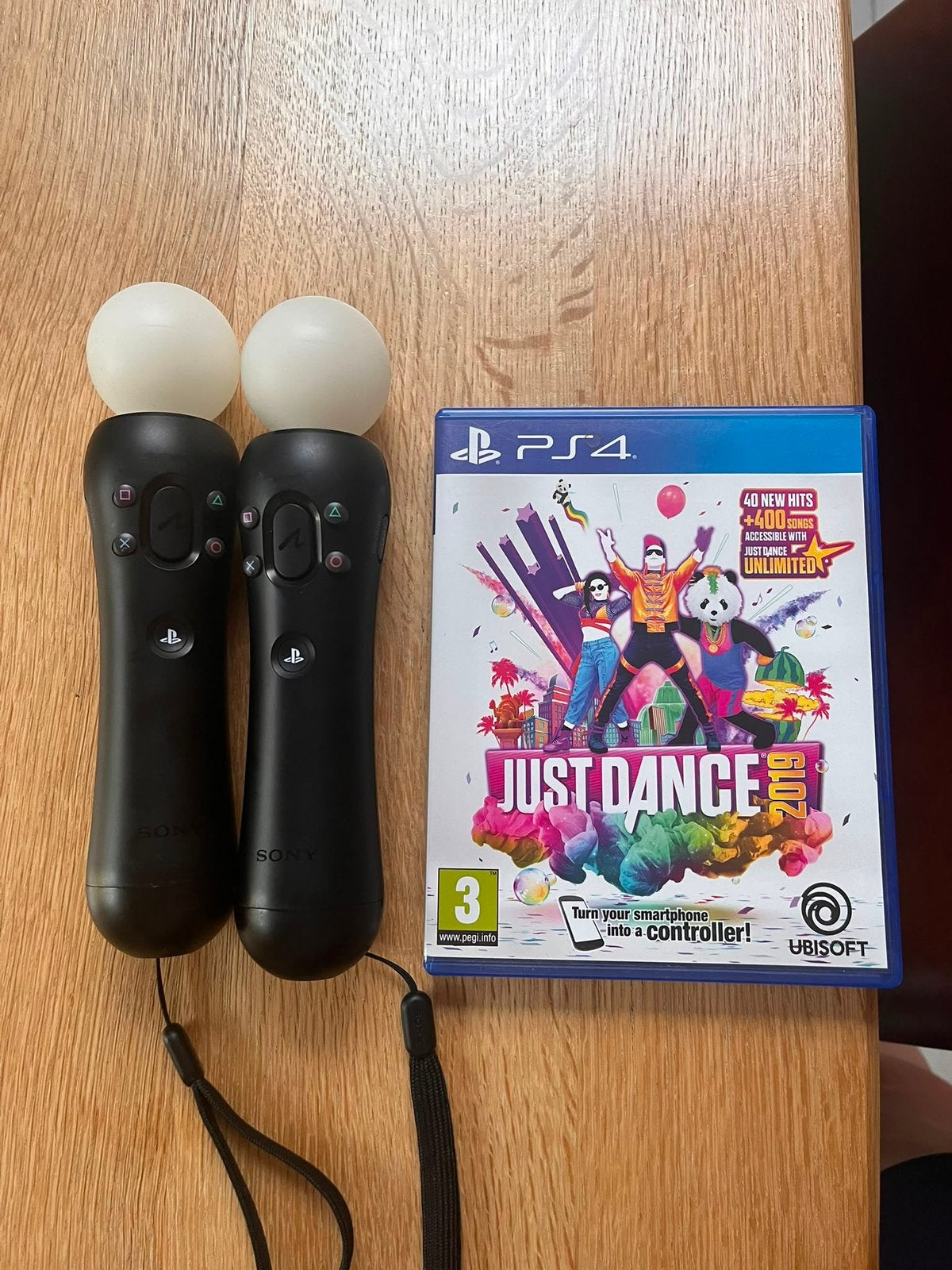 PlayStation 4 move controller 2 stuks met just dance spel, Enlèvement, Utilisé