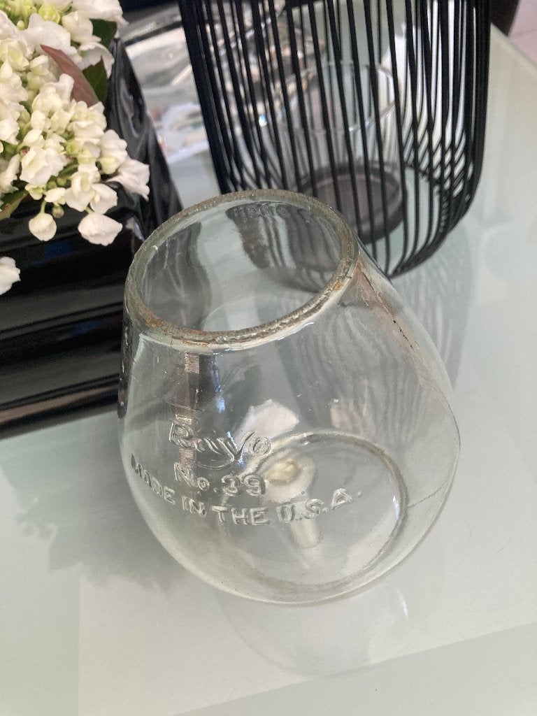 verre à bille vintage pour lampe  « Rayo Made in the U.S.A », Antiquités & Art, Enlèvement ou Envoi