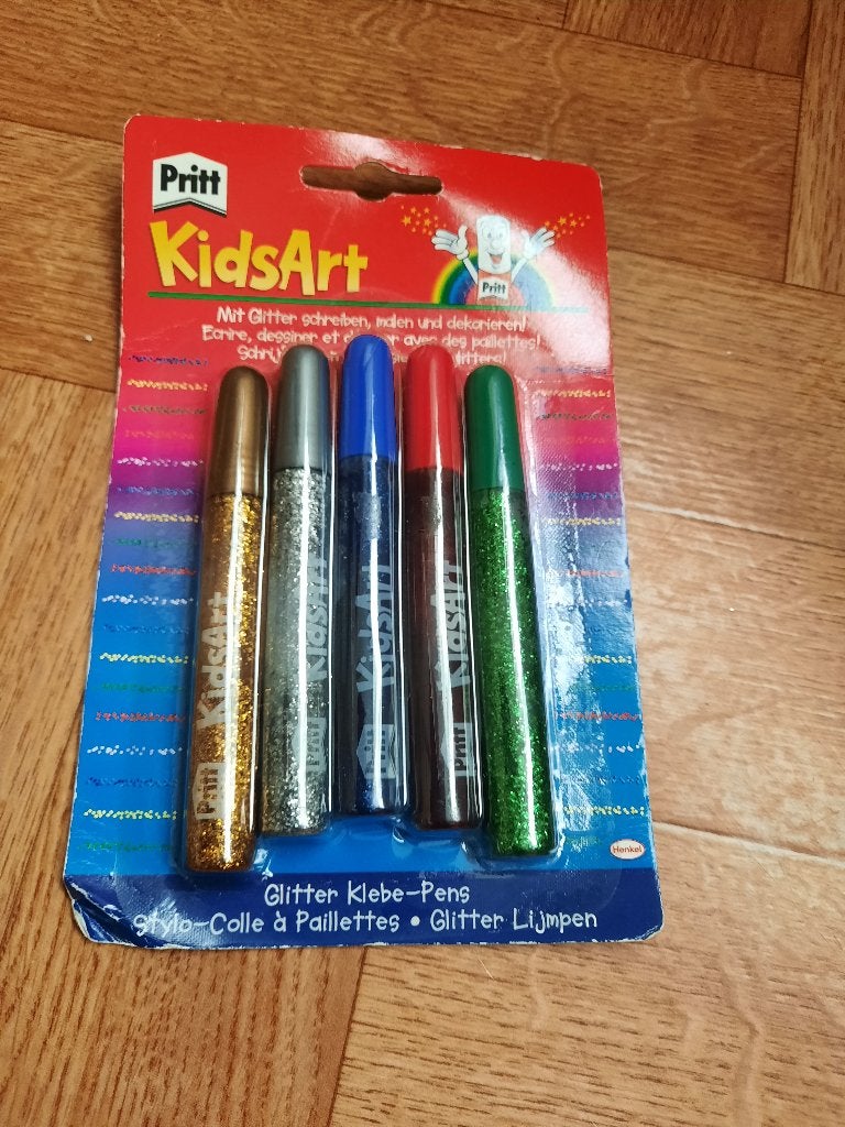 nieuwe blister 5 glitter lijmpennen van Kidsart Pritt, Diversen, Schrijfwaren, Ophalen of Verzenden, Nieuw