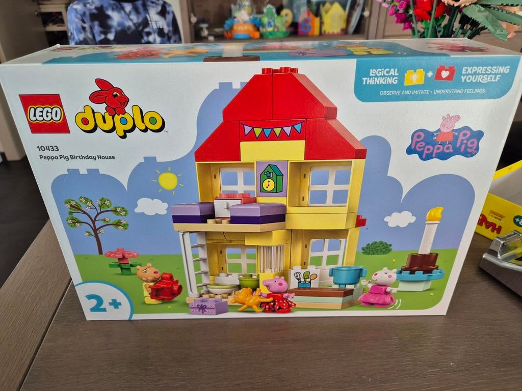 Duplo - peppa big verjaardagshuis - 10433, Ophalen, Zo goed als nieuw, Duplo, Complete set