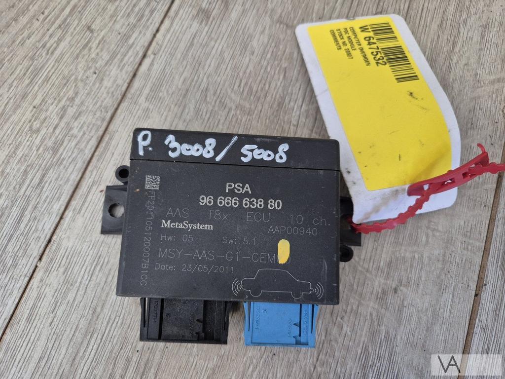 Peugeot 3008 en 5008 module PDC parkeersensor 9666663880 €40, Autos : Pièces & Accessoires, Électronique & Câbles, Peugeot, Utilisé