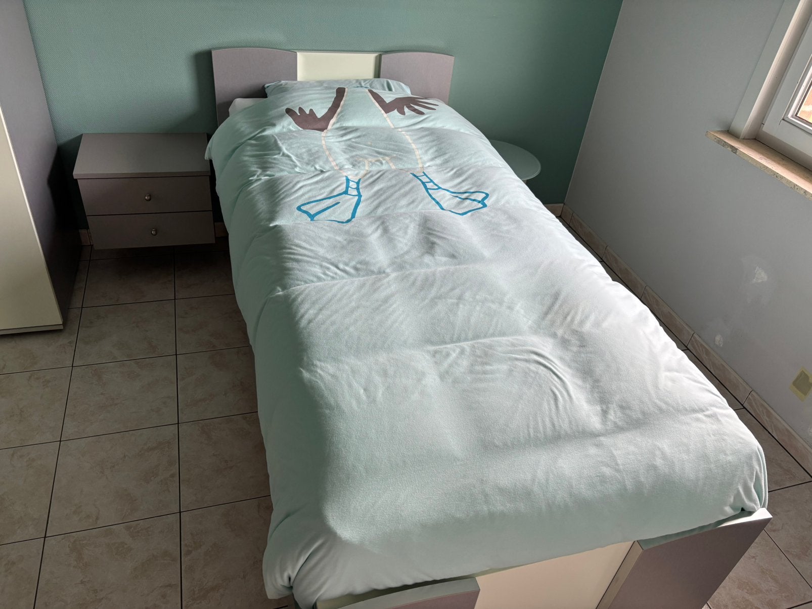 Bed Gautier 90x200,kan verbreed worden, Enlèvement, Comme neuf