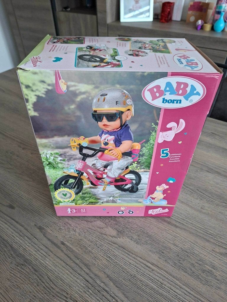 Baby Born - fiets voor poppen, Kinderen en Baby's, Ophalen of Verzenden, Zo goed als nieuw, Babypop