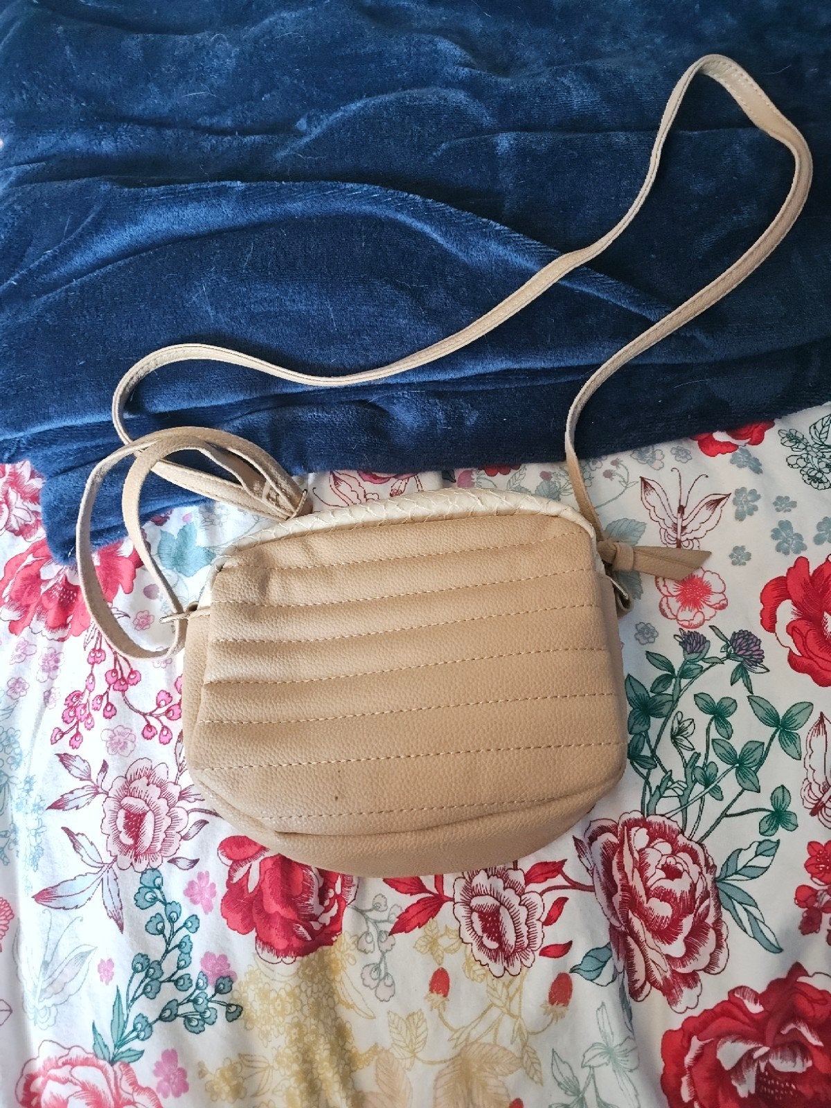 Schoudertas, Beige, Zo goed als nieuw, Leer, Ophalen