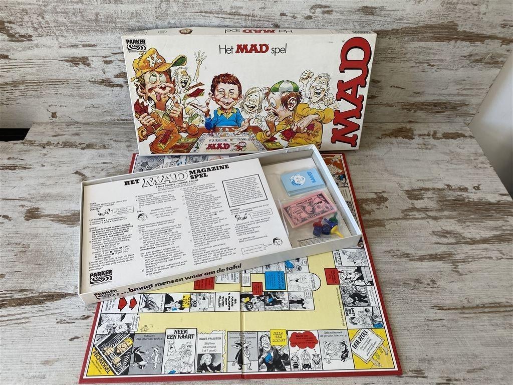 het mad spel Parker [s510], Hobby en Vrije tijd, Gezelschapsspellen | Bordspellen, Verzenden, Zo goed als nieuw