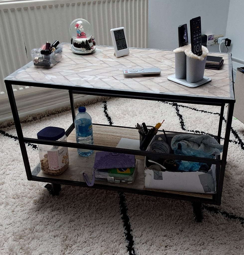 TABLE BASSE SALON, Neuf, Moins de 50 cm, Chêne, 50 à 100 cm