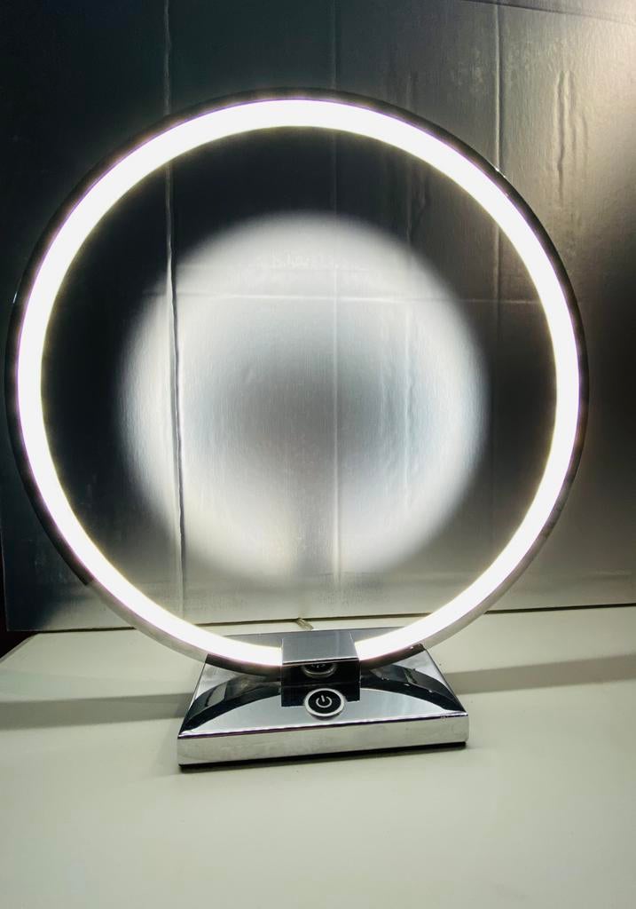 Lampe de bureau inox, Maison & Meubles, Enlèvement ou Envoi, Comme neuf