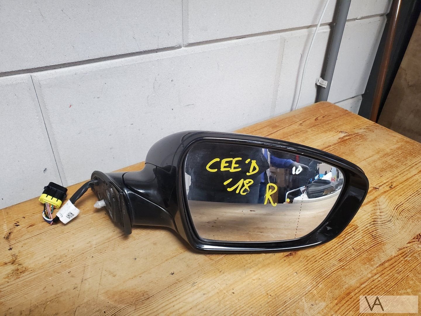 Kia Ceed 2012 - 2018 spiegel rechts zwart met knipperlicht, -, -, Ophalen of Verzenden, -