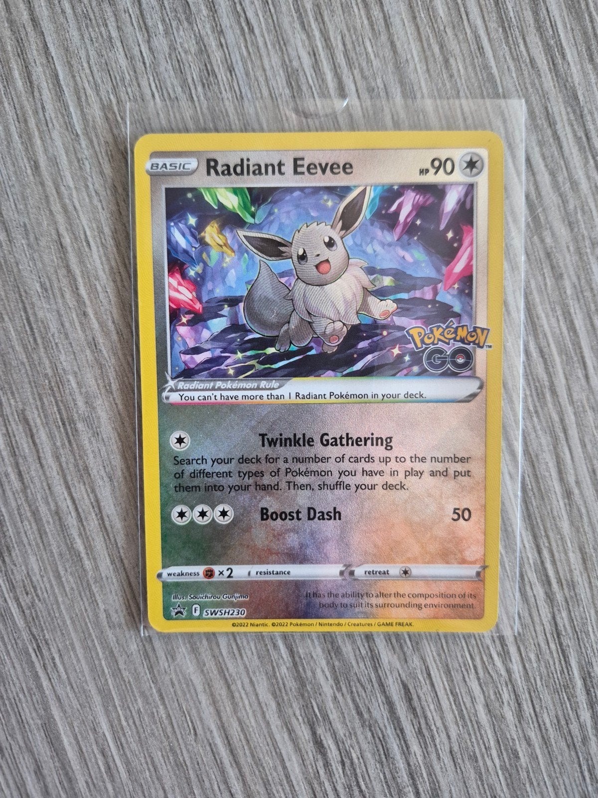pokemon, Ophalen of Verzenden, Zo goed als nieuw, Losse kaart, Foil