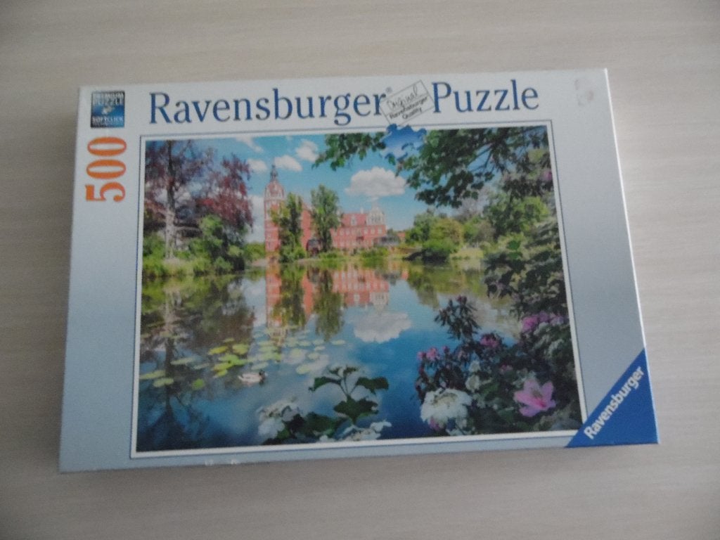 PUZZLE   CHÂTEAU DE MUSKAU     500 PIÈCES, Enlèvement ou Envoi, 500 à 1500 pièces, Comme neuf, Puzzle
