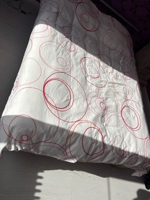 BED 140x200cm, Huis en Inrichting, Ophalen, Beige, Tweepersoons, 140 cm