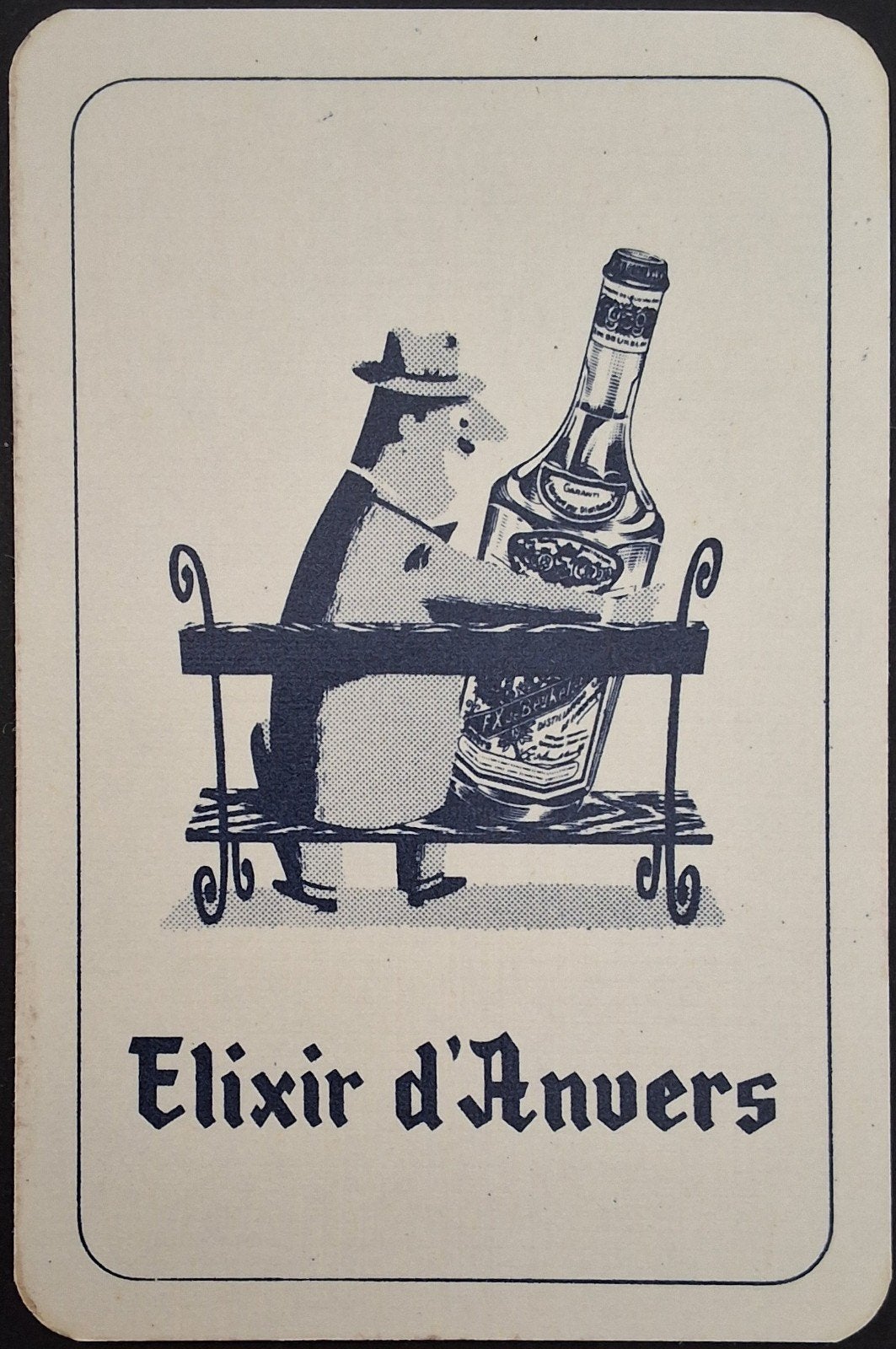 1 Speelkaart  Elixir d'Anvers, Ophalen of Verzenden