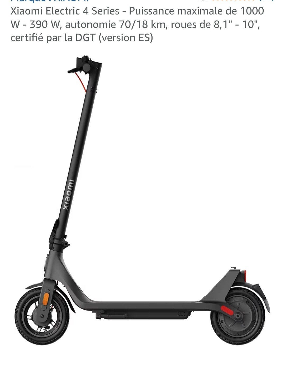 Trotinette Xiaomi, Enlèvement