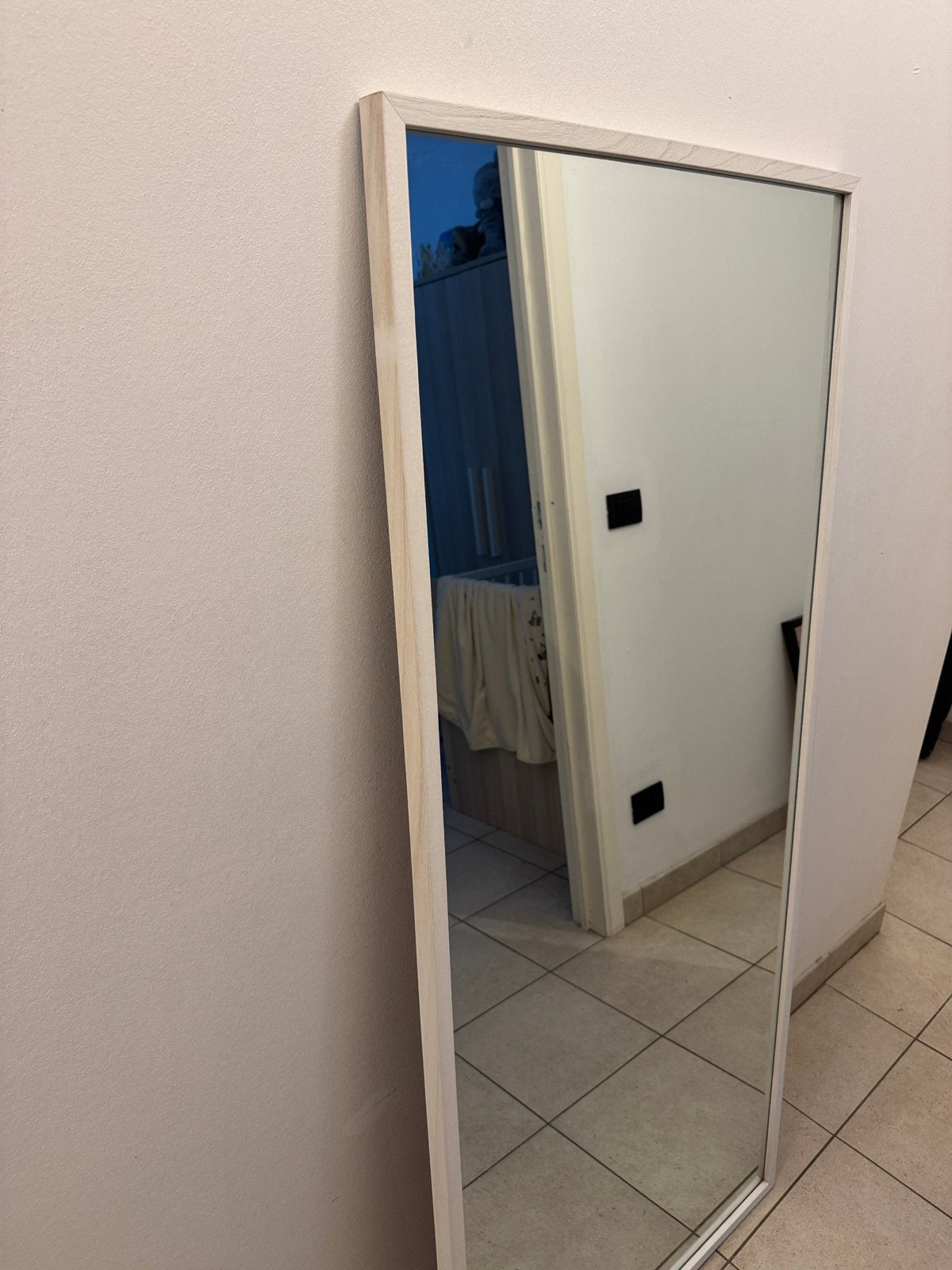 Spiegel wit, Maison & Meubles, Accessoires pour la Maison | Miroirs, Enlèvement