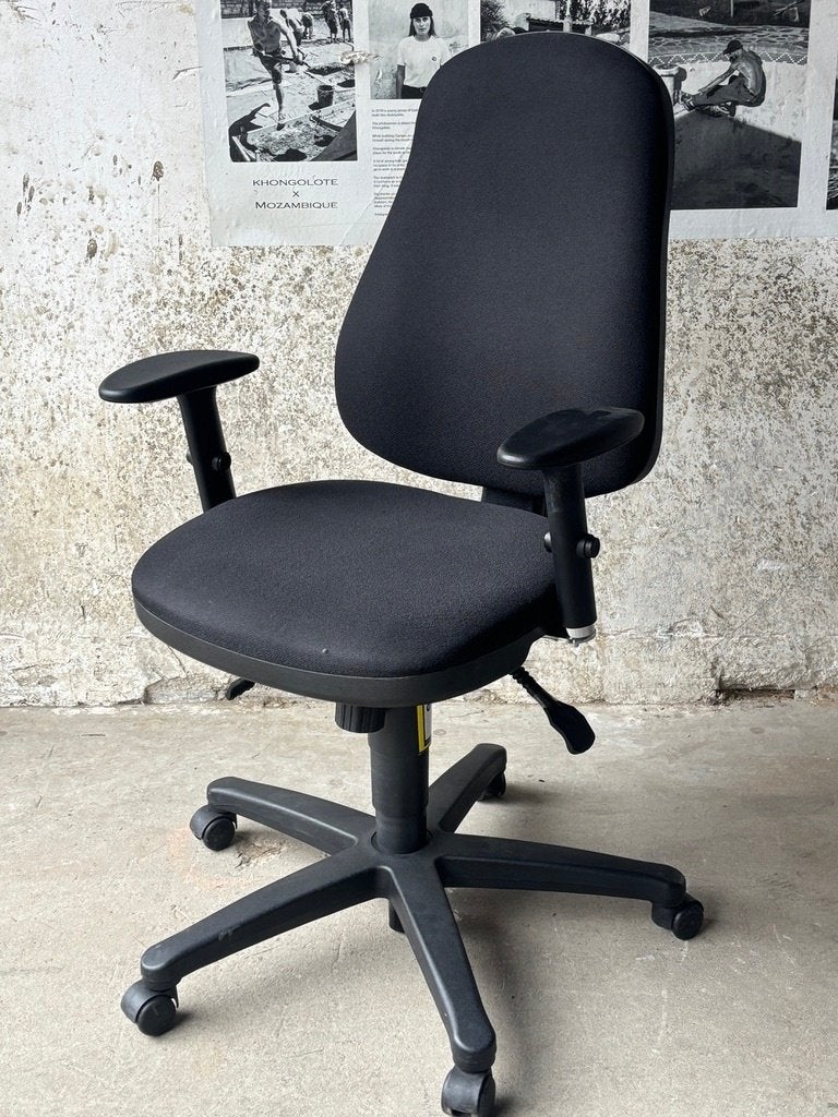 Chaise de bureau tissu, Enlèvement, Utilisé, Noir, Chaise de bureau