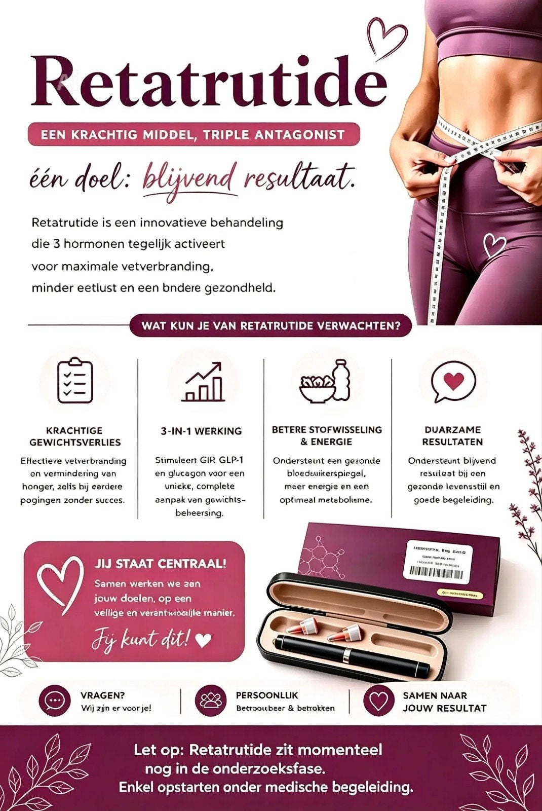 Retatrutide onder medische begeleiding !, Sport en Fitness, Overige Sport en Fitness, Ophalen