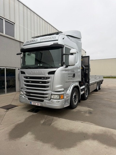 Vrachtwagen Scania 4 assen G410 met Hiab kraan, Auto's, Vrachtwagens, Automaat, Euro 6, Scania, Diesel