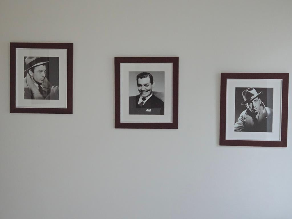 Drie retro vintage kaders van oude film acteurs anno 50 / 60, Antiek en Kunst, Ophalen of Verzenden