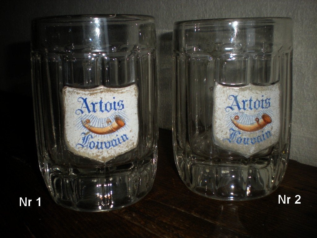 ARTOIS  Louvain   Deux chopes, Enlèvement ou Envoi, Utilisé, Chope(s)