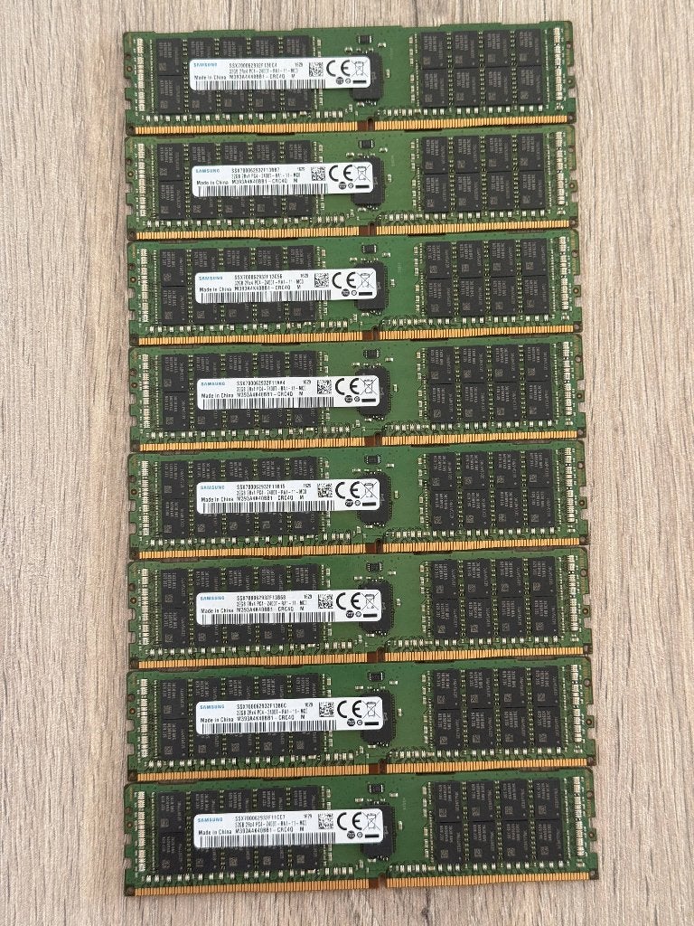 Samsung 32GB PC4-19200 DDR4-2400MT/s 2RX4 ECC, Gebruikt, 32 GB, Server, DDR4