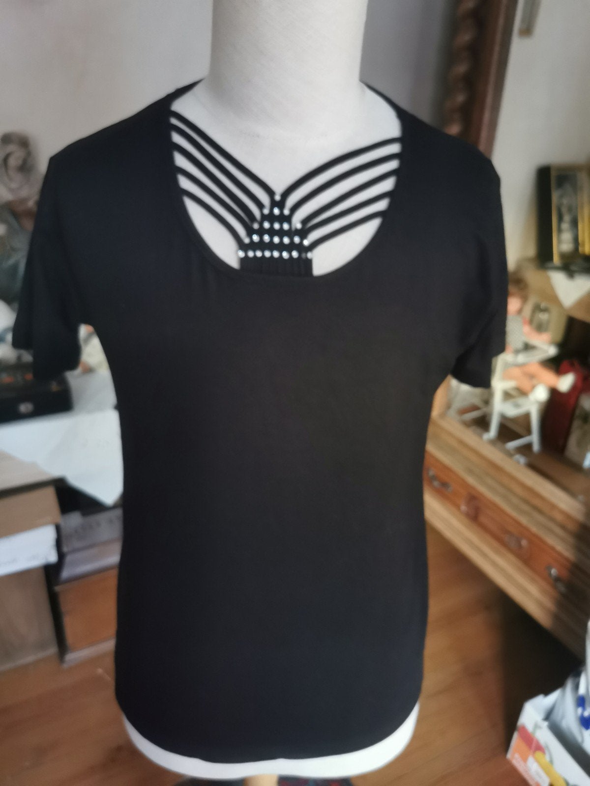 Heel mooie dames t-shirt van D&G, Ophalen of Verzenden, Maat 42/44 (L)