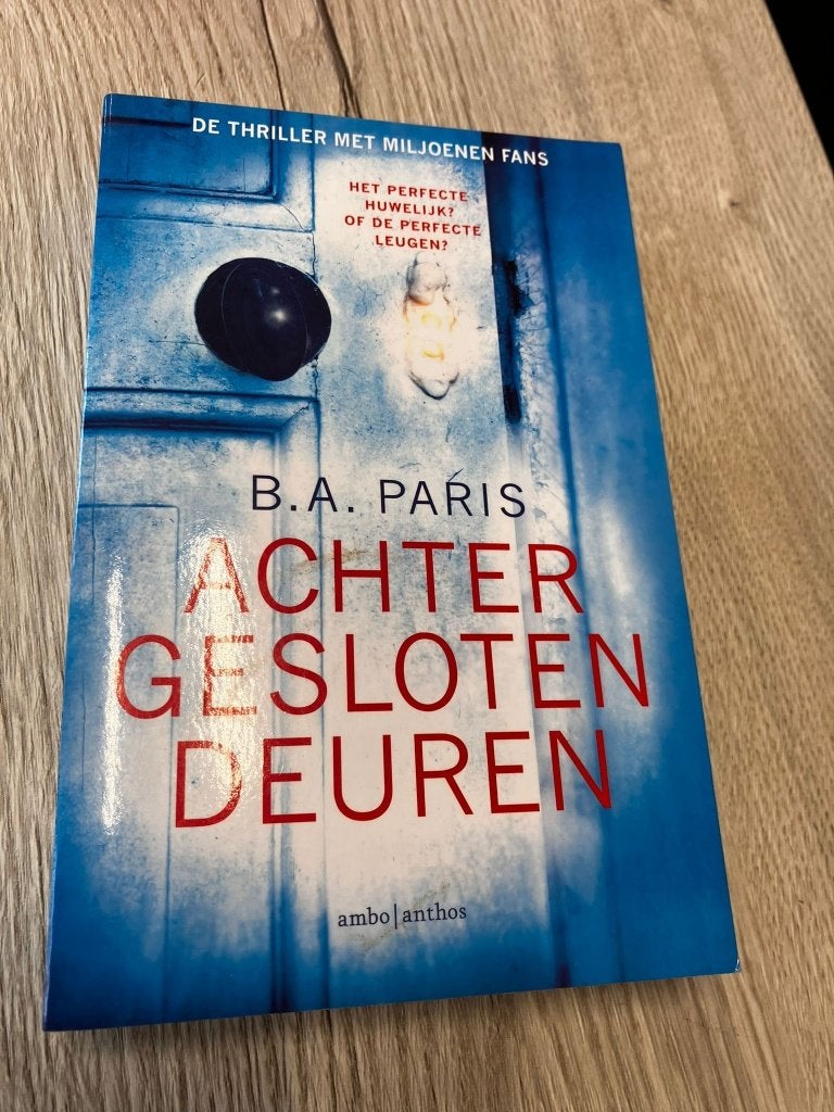 Achter gesloten deuren | B.A. Paris, Enlèvement ou Envoi, B.A. Parijs, Comme neuf, Europe autre