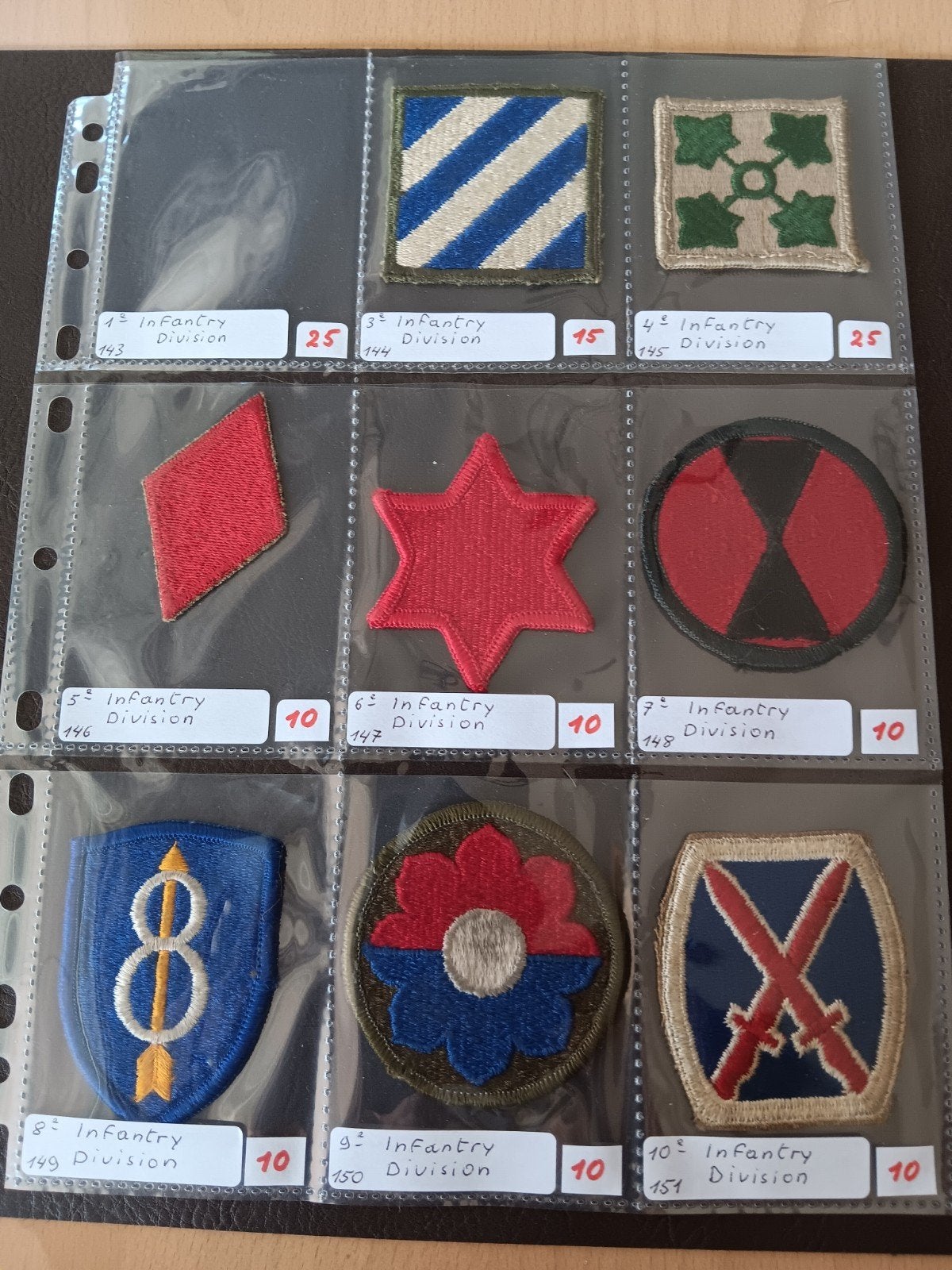 Us ww2 patches, Ophalen of Verzenden