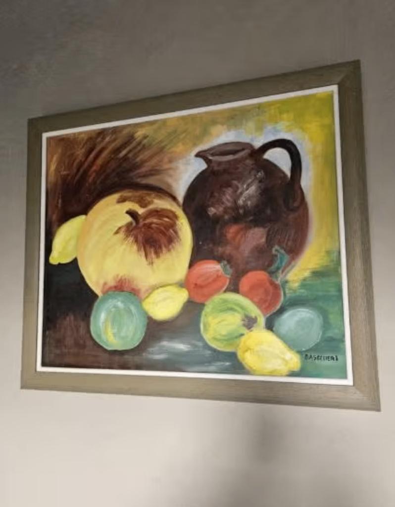 Peinture avec cadre en bois, Enlèvement