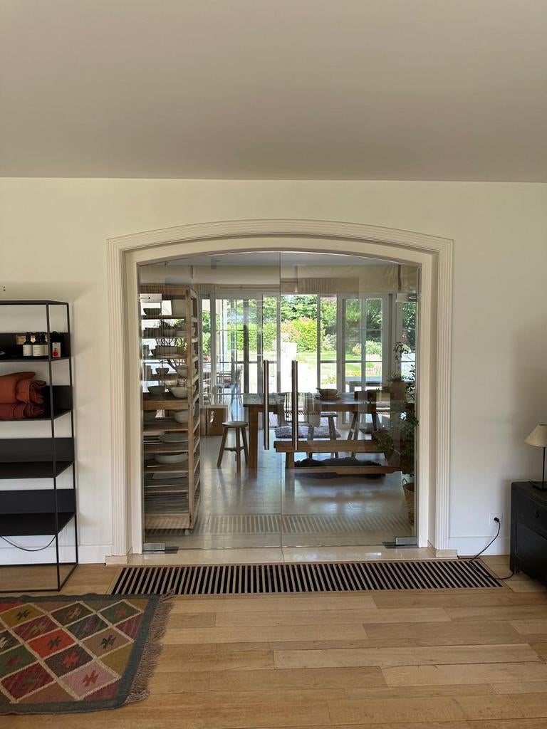 Dubbel glazen deur, Ophalen, Glas, Binnendeur