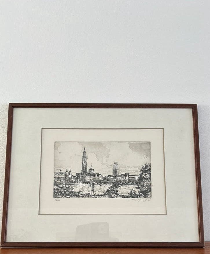 Originele ets Antwerpen Jan Gyselinck, Enlèvement, Eau-forte