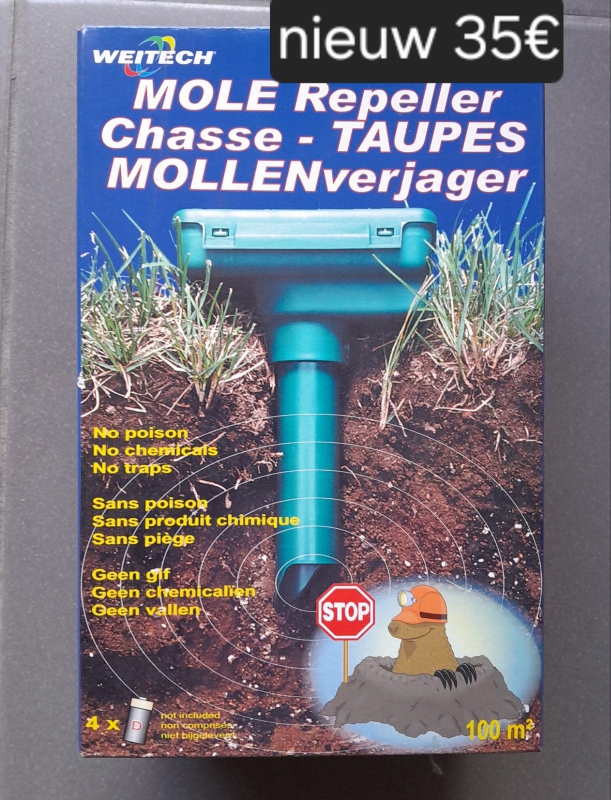 mollenverjager NIEUW, Tuin en Terras, Ophalen of Verzenden, Nieuw, Overige soorten