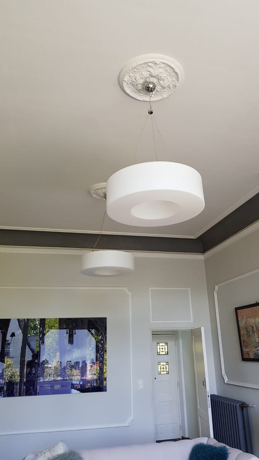 2 prachtige Atollo plafondlampen, Ophalen, Verstelbaar, Design, Zo goed als nieuw