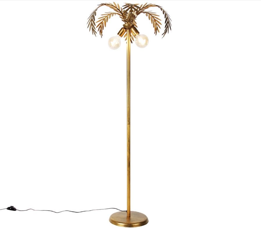 Retro - vintage Vloerlamp | Staande Lamp - 2 lichts - H 1560, Huis en Inrichting, Ophalen, Retro - vintage, Nieuw, Metaal