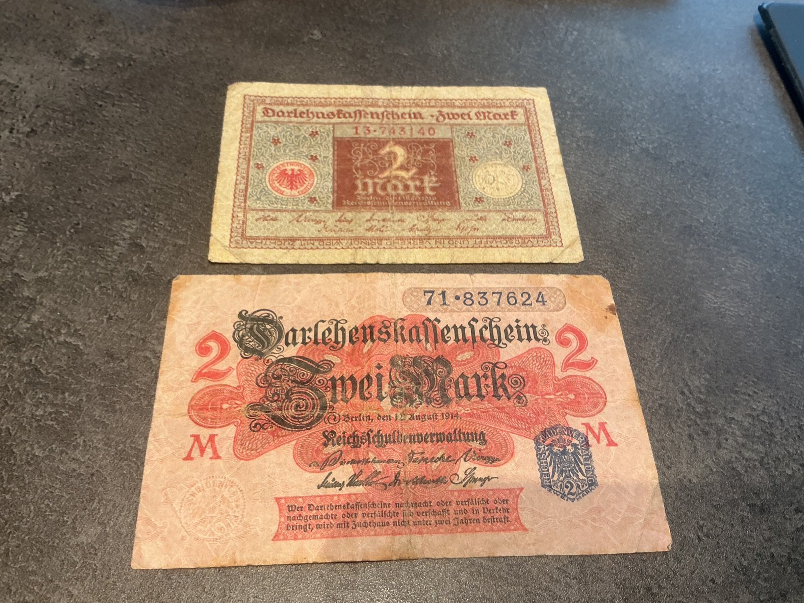 Duitsland lot 2 x 2 Mark, Ophalen of Verzenden