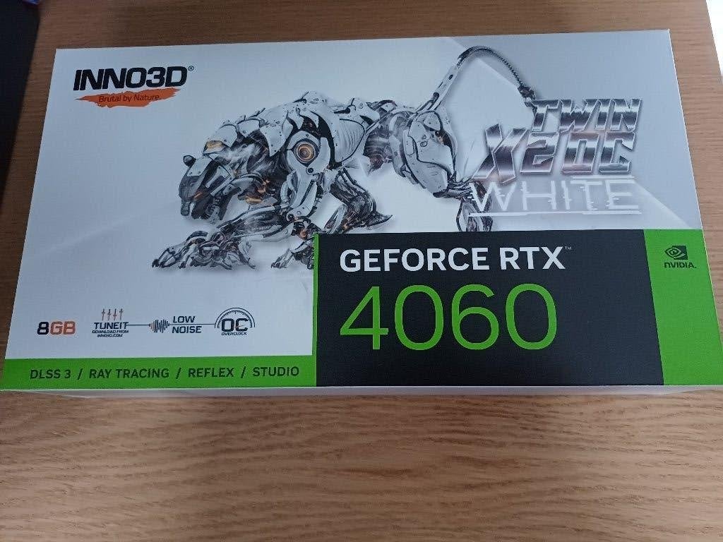 RTX 4060 8GB Inno3D TWIN X2 OC WHITE, Informatique & Logiciels, Cartes vidéo, Enlèvement ou Envoi, Comme neuf, GDDR6, Nvidia