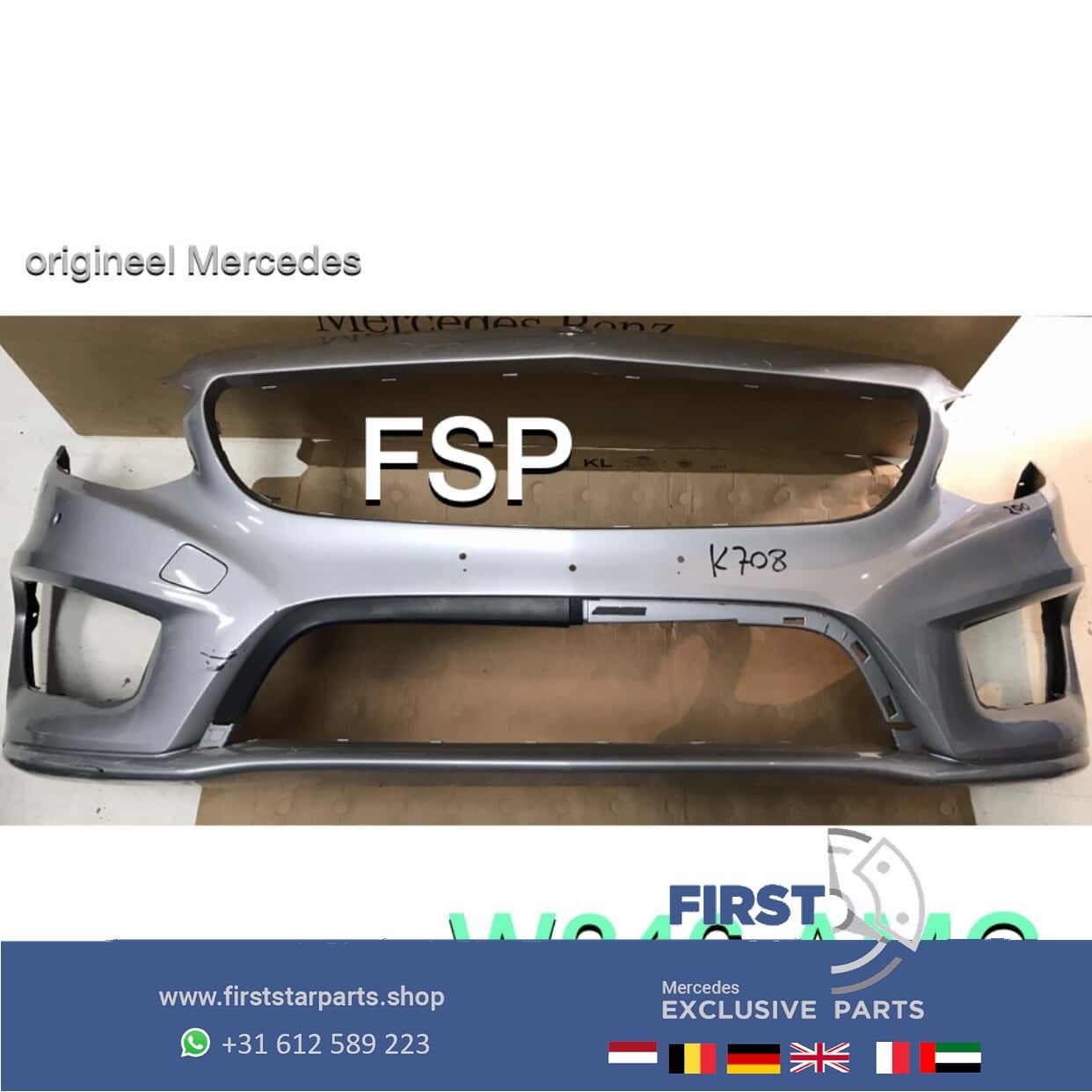 W246 AMG VOORBUMPER A2468800600 Mercedes B Klasse 2012-2018, Gebruikt, -, Voor, Ophalen of Verzenden