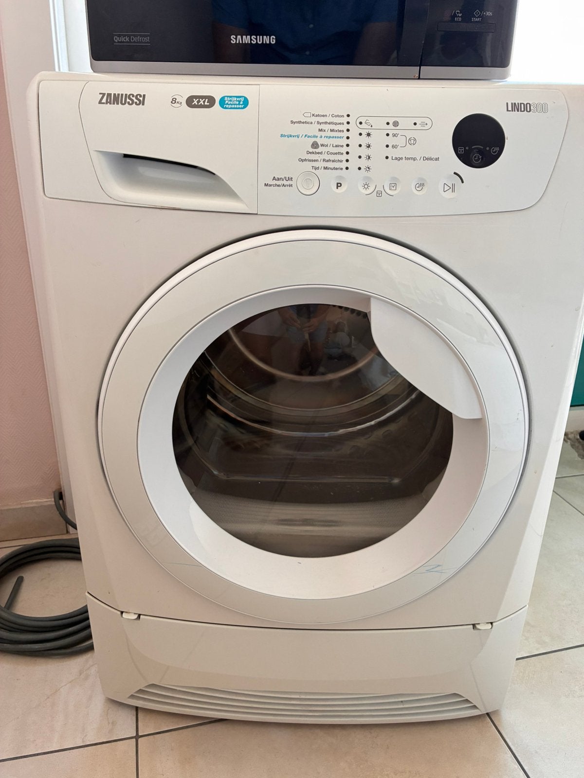 Sèche-linge Zanussi, Electroménager, 6 à 8 kg, 85 à 90 cm, Chargeur frontal, Enlèvement