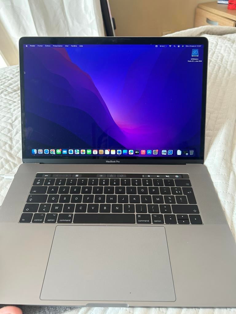 MacBook Pro 15″ 2017 – Core i7 – 16 Go RAM, Computers en Software, Ophalen, Zo goed als nieuw, 15 inch, MacBook