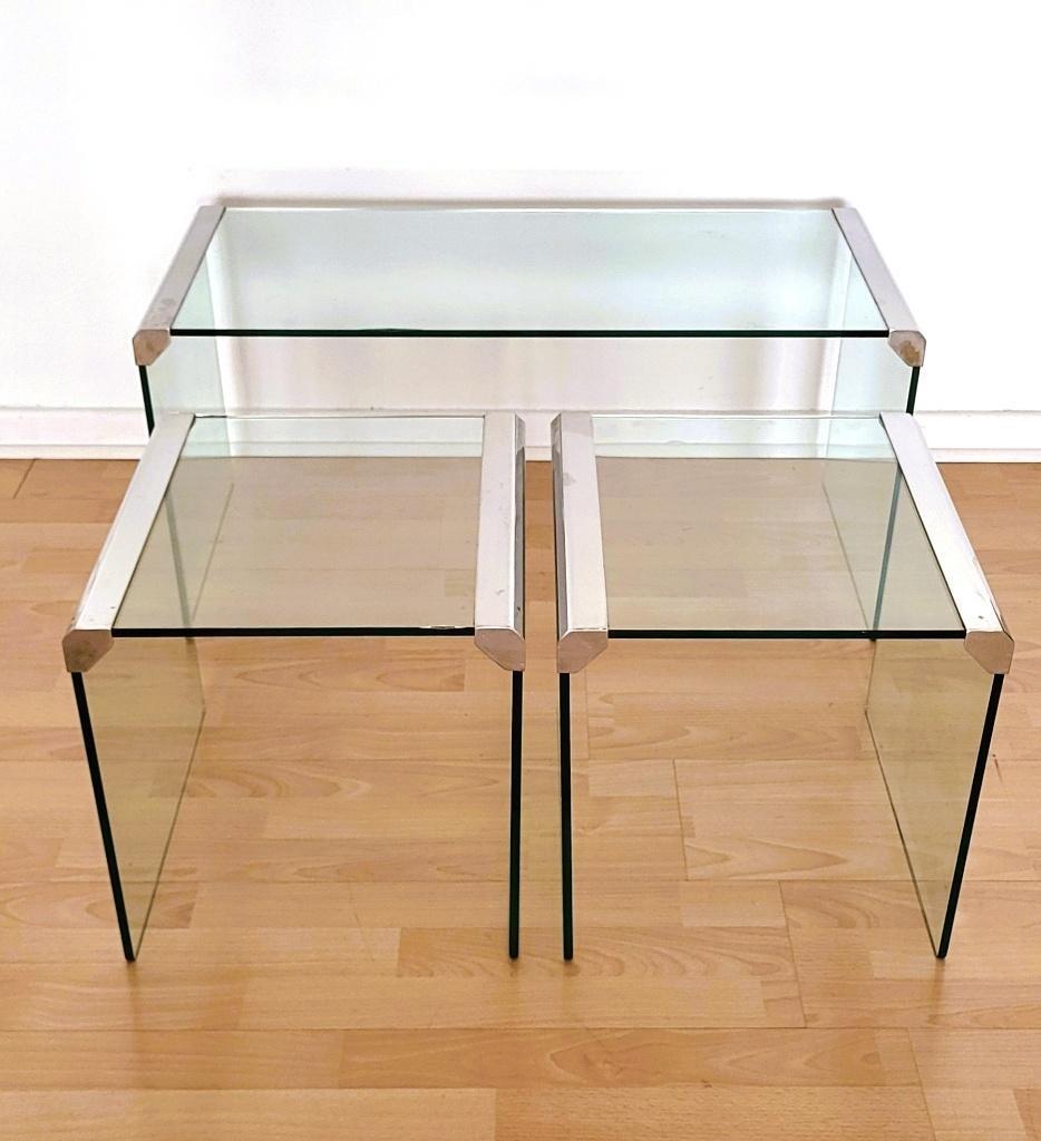 ️✔️Tables salon Gallotti & Radice 75s' Italy, Maison & Meubles, Tables | Tables de salon, Verre, Envoi