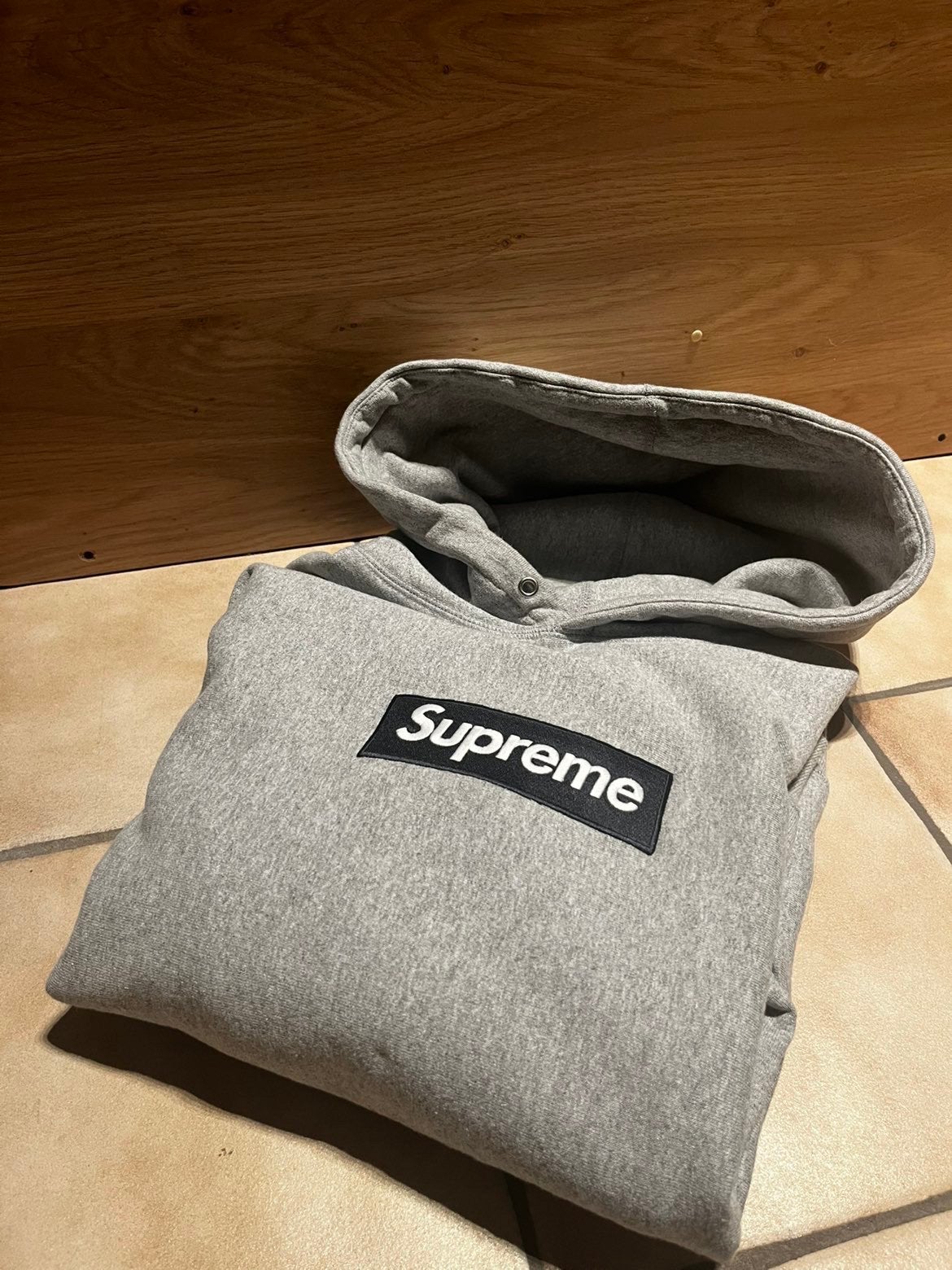 Supreme trui L, Kleding | Heren, Ophalen, Zo goed als nieuw, Maat 52/54 (L), Grijs