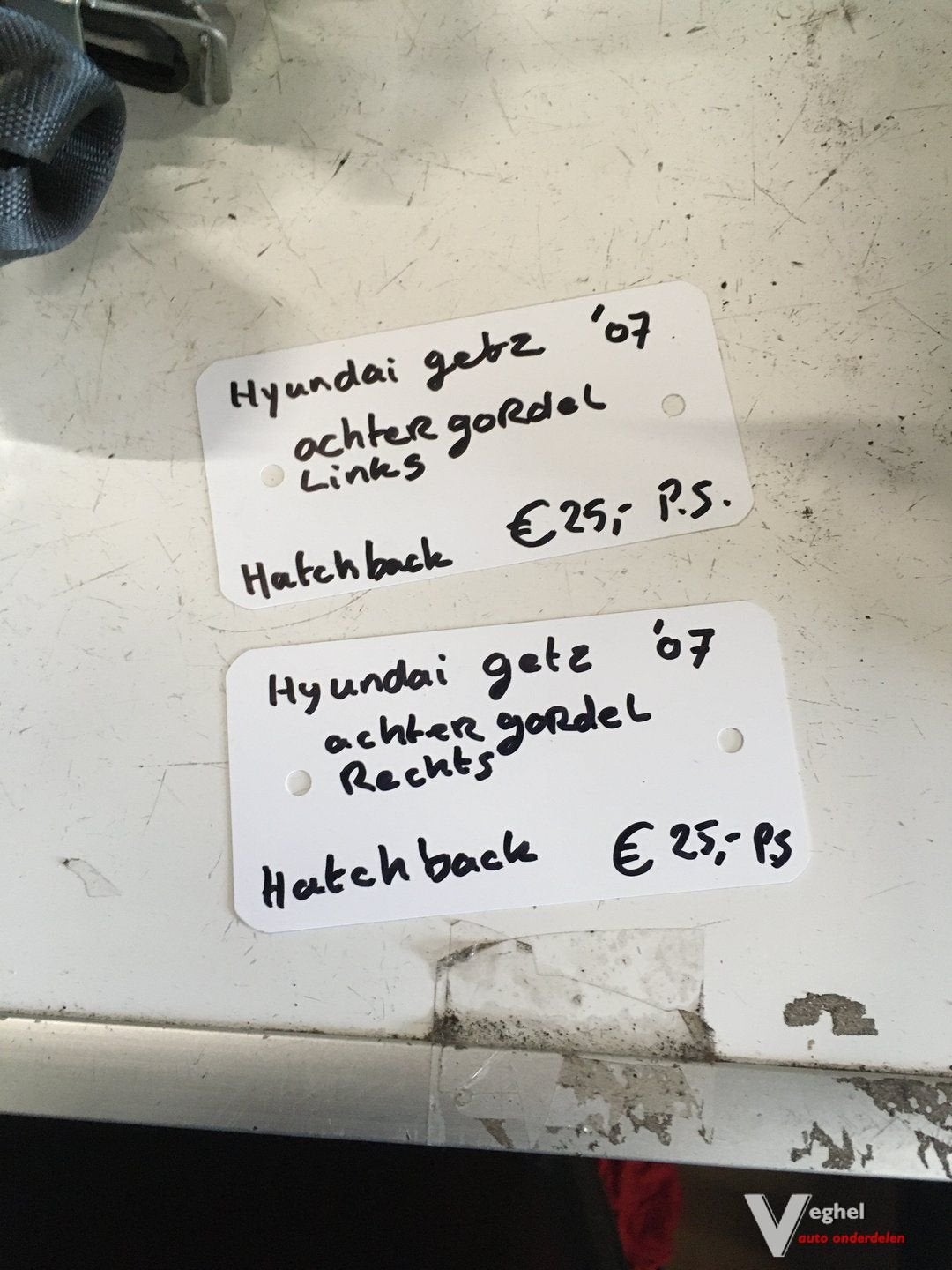 Hyundai Getz 2007  Gordel Linksachter of Rechtsachter of Mid, Gebruikt, -, -, Ophalen of Verzenden