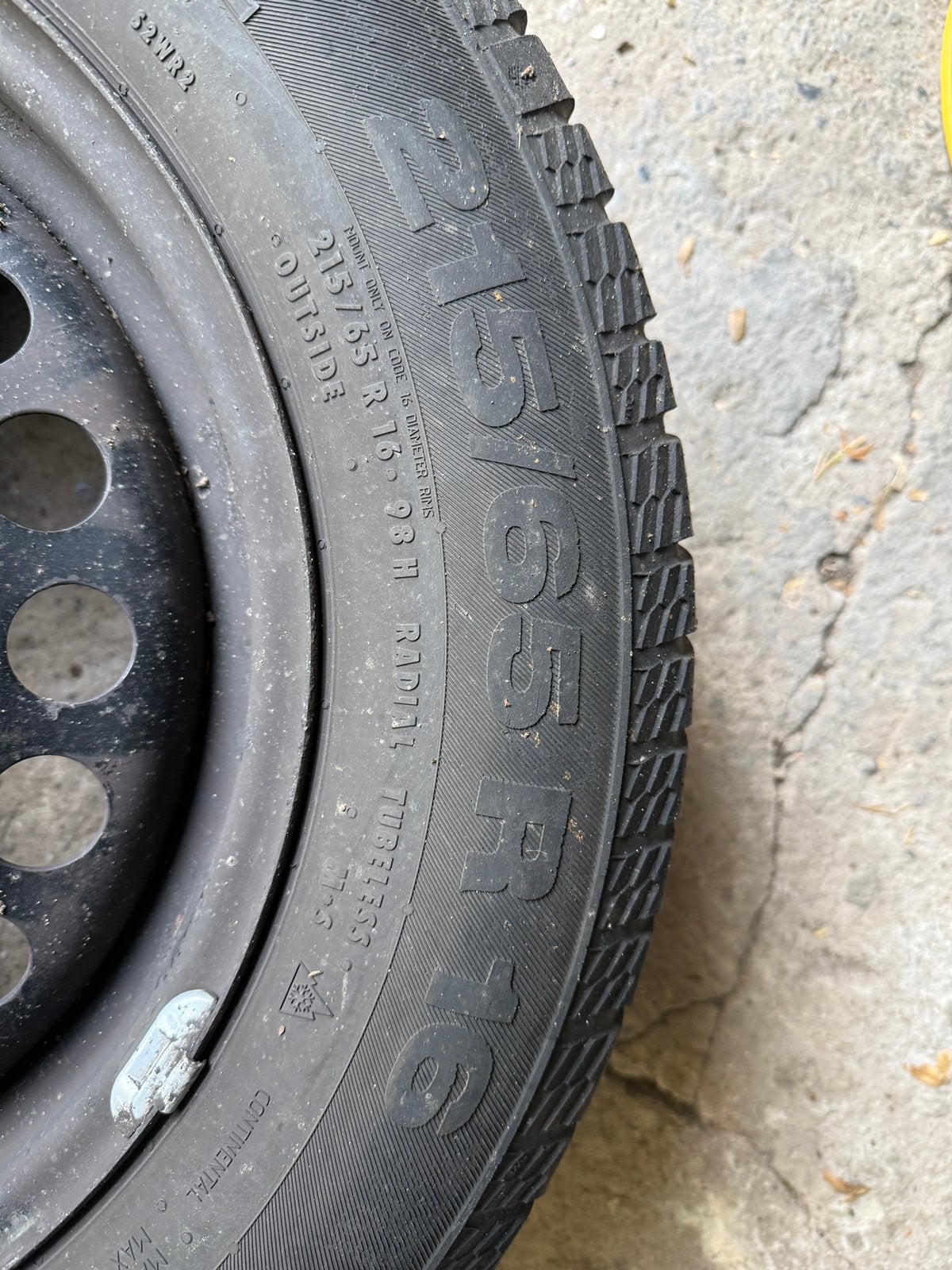 Winterbanden op velgen 215/165/16 tpms Opel, Auto-onderdelen, Ophalen, 16 inch, Banden en Velgen, Winterbanden