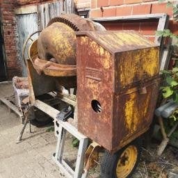 grote betonmolen. 350L zeersterk met kettingaandrijving., Doe-het-zelf en Bouw, Ophalen, Gebruikt