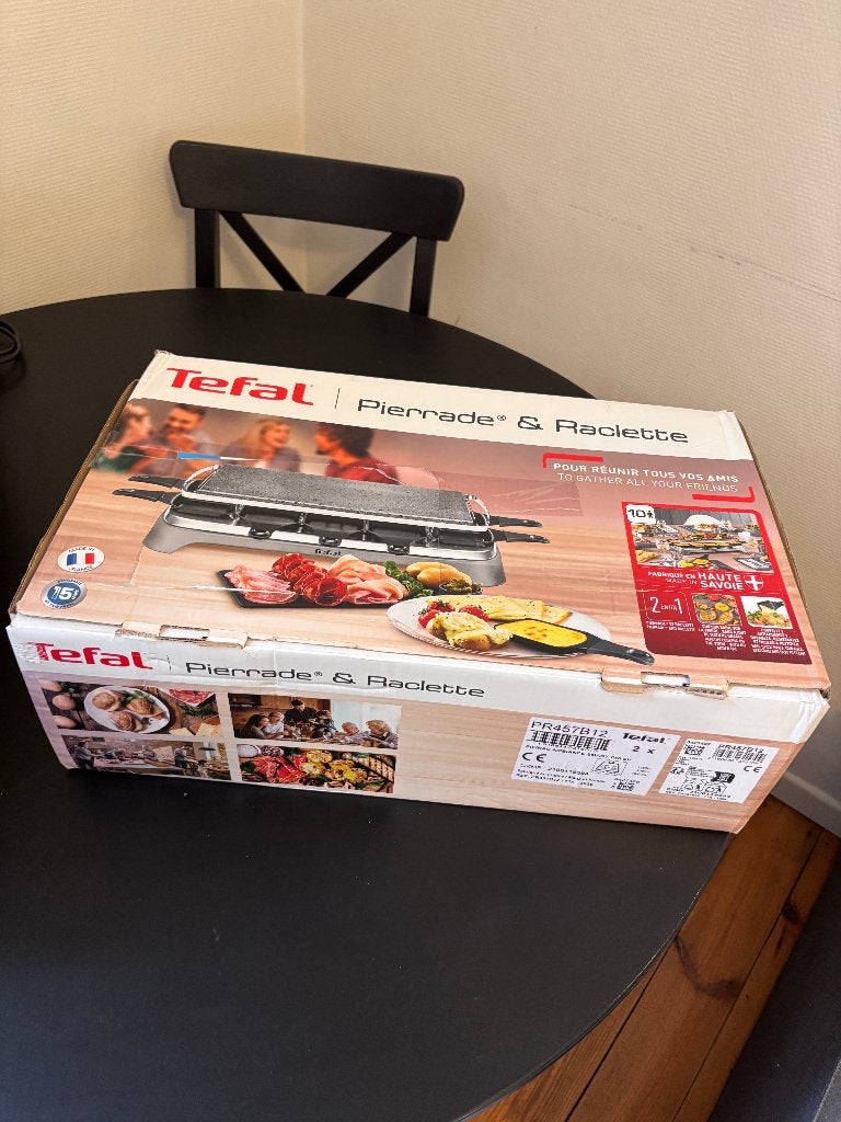 NIEUW: TEFAL Pierrade & Raclette-machine voor 10 personen, Elektronische apparatuur, Ophalen of Verzenden, Nieuw, 8 personen of meer