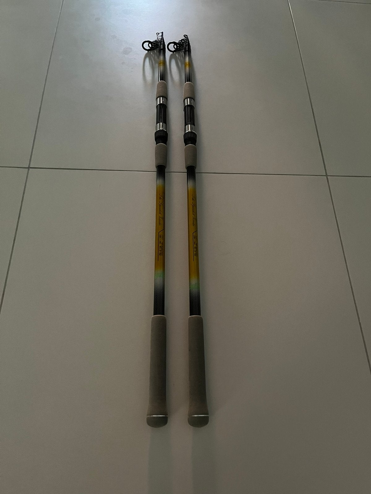 2 stuks Tele Specialist Zander 3,60mtr 20-40gr, Watersport en Boten, Hengelsport | Roofvissen, Ophalen, Gebruikt, Werphengel